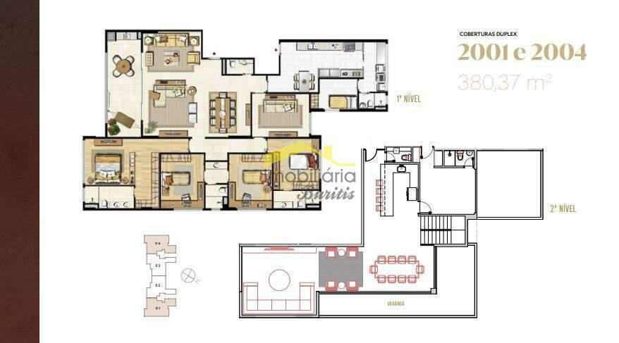 Apartamento, Vila da Serra, 3 Quartos, 2 Vagas, 1 Suíte
