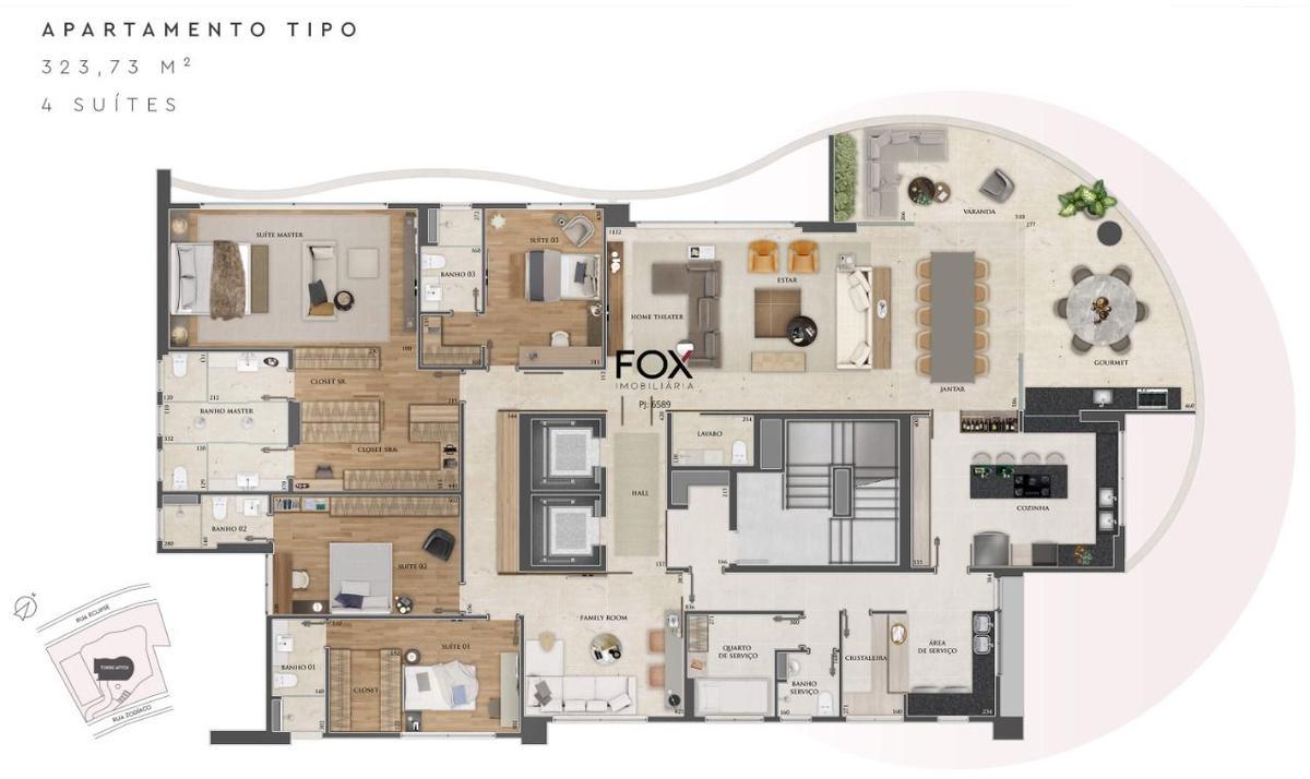 Apartamento, Santa Lúcia, 4 Quartos, 4 Vagas, 4 Suítes