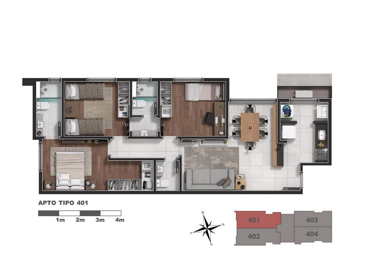 Apartamento, Santa Efigênia, 3 Quartos, 2 Vagas, 1 Suíte