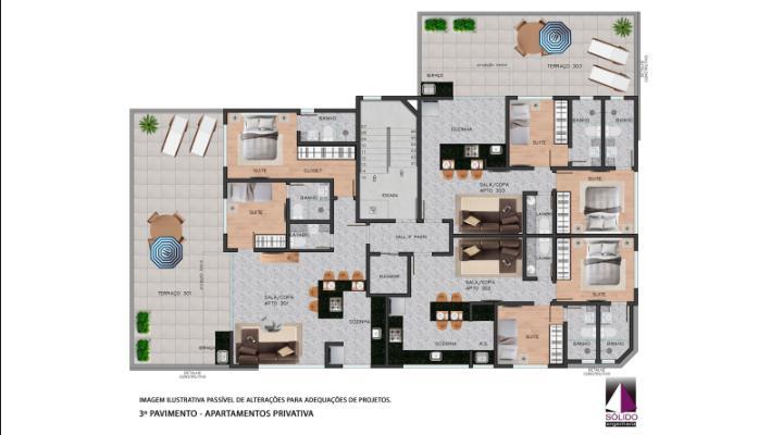 Apartamento, Lourdes, 2 Quartos, 2 Vagas