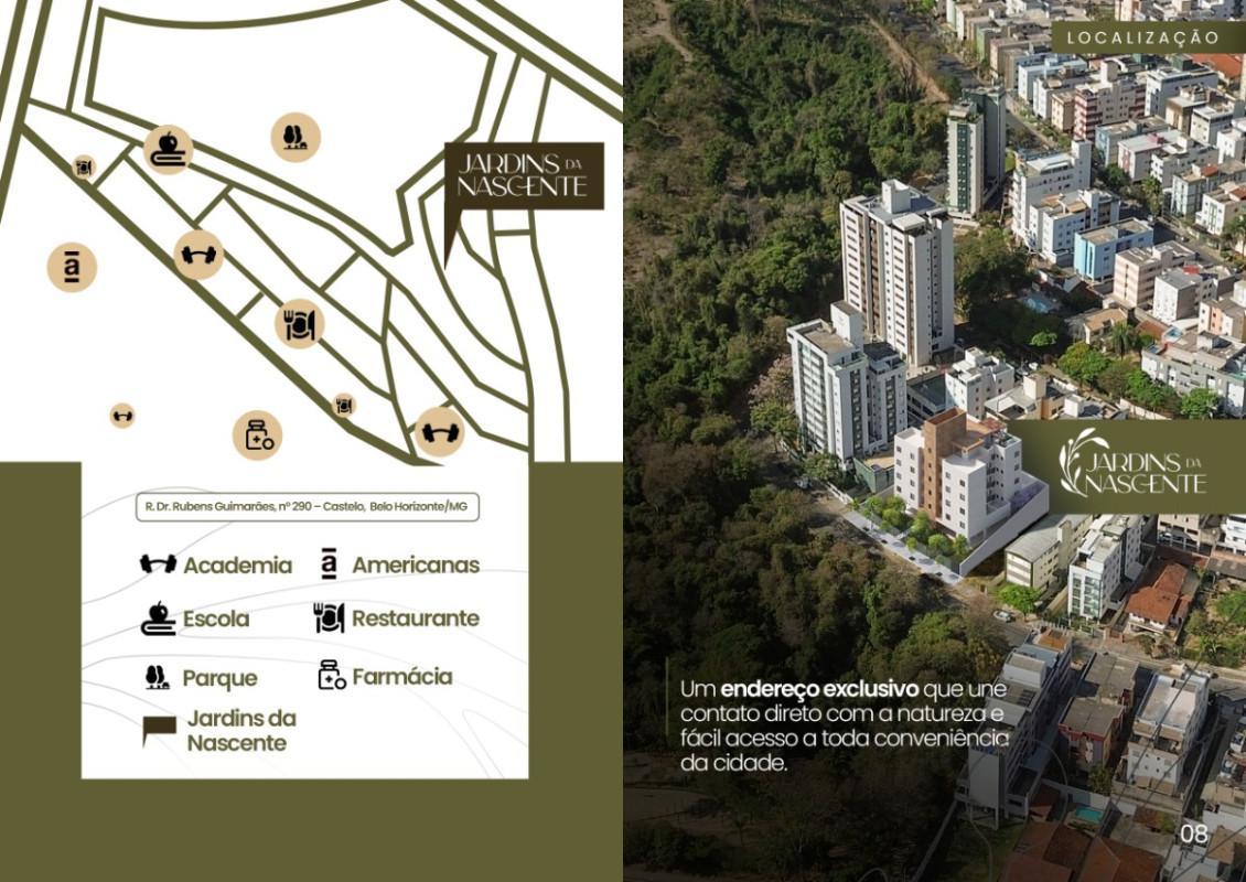 Apartamento, Castelo, 3 Quartos, 2 Vagas, 1 Suíte