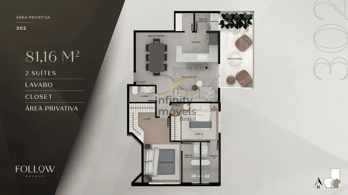 Apartamento, Savassi, 2 Quartos