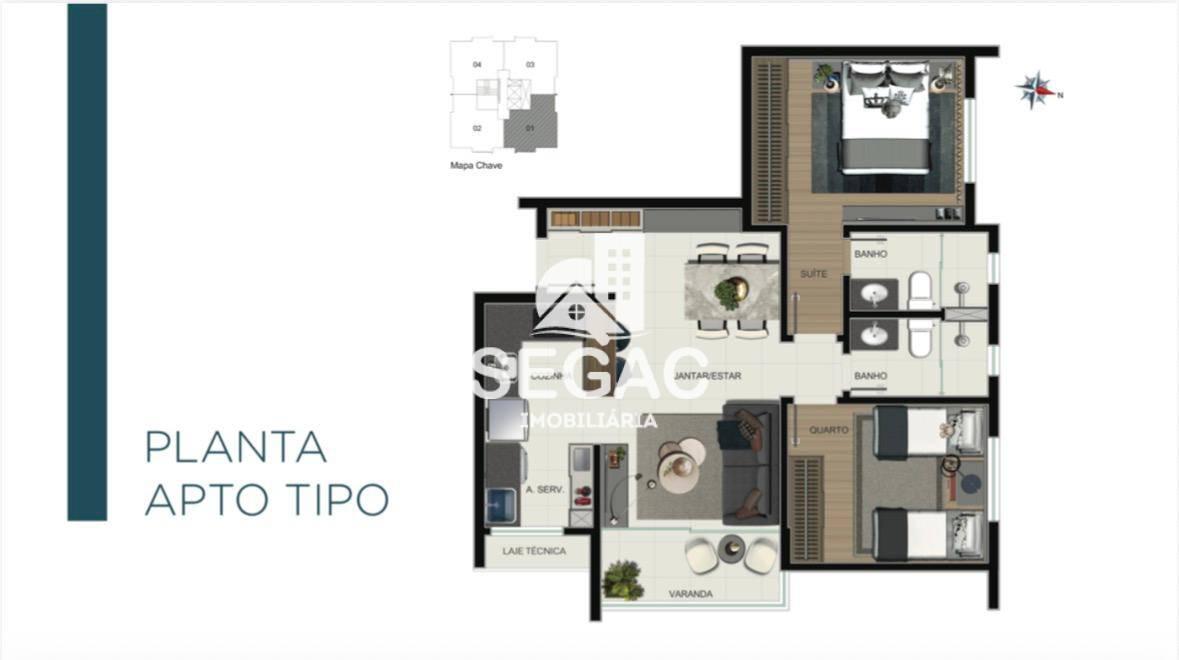 Apartamento, Nova Suíssa, 2 Quartos, 2 Vagas, 1 Suíte