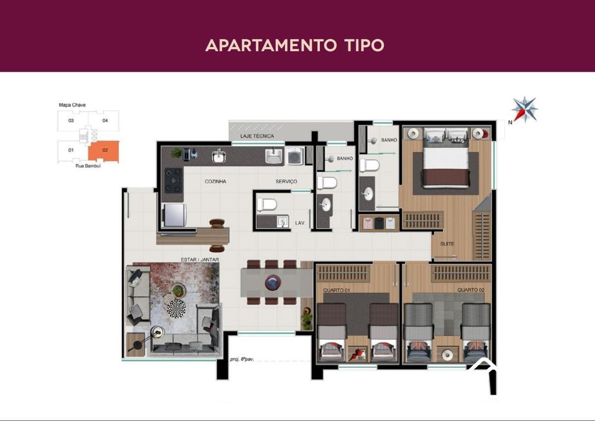 Cobertura, Cruzeiro, 3 Quartos, 2 Vagas, 1 Suíte