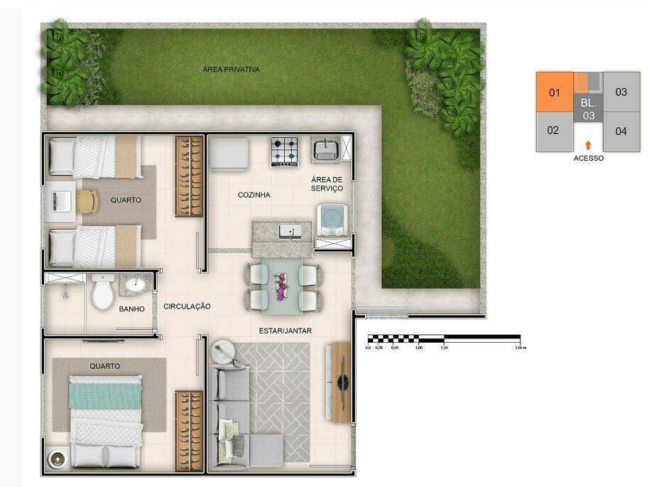 Apartamento, Pousada Del Rey (são Benedito), 2 Quartos, 1 Vaga