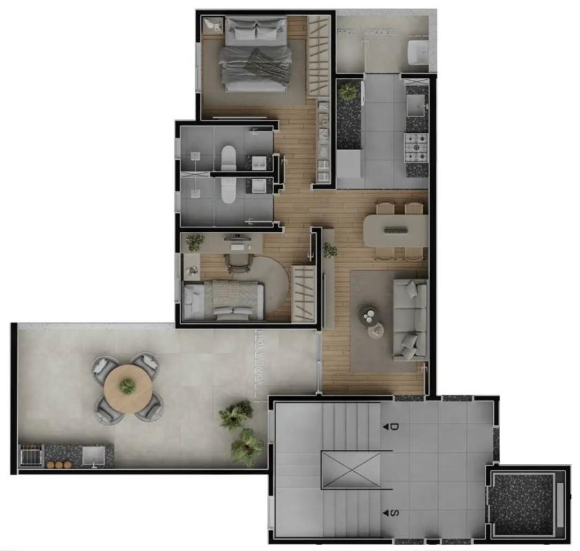 Apartamento, Aparecida, 2 Quartos, 1 Vaga, 1 Suíte