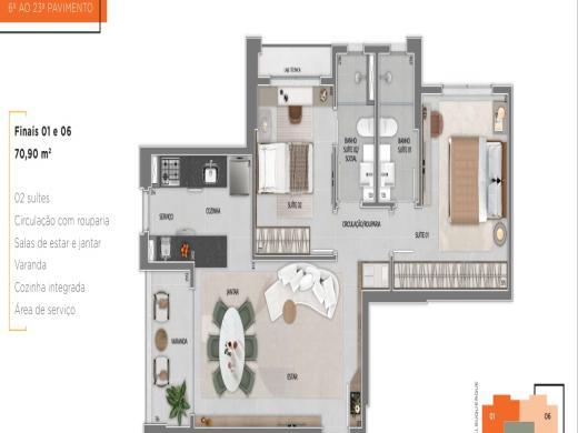 Apartamento, Savassi, 2 Quartos, 1 Vaga, 2 Suítes
