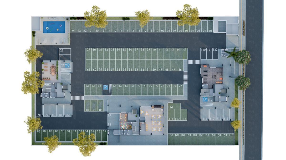 Apartamento, Cabral, 2 Quartos, 1 Vaga