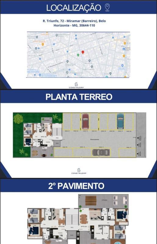 Apartamento, Miramar (barreiro), 3 Quartos, 2 Vagas, 1 Suíte