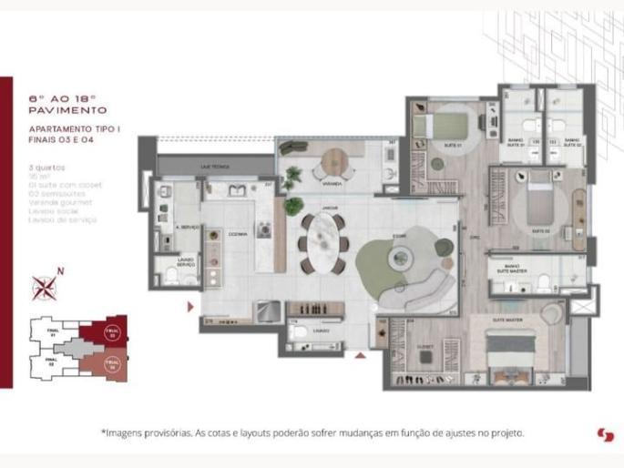 Apartamento, Savassi, 3 Quartos, 2 Vagas, 3 Suítes