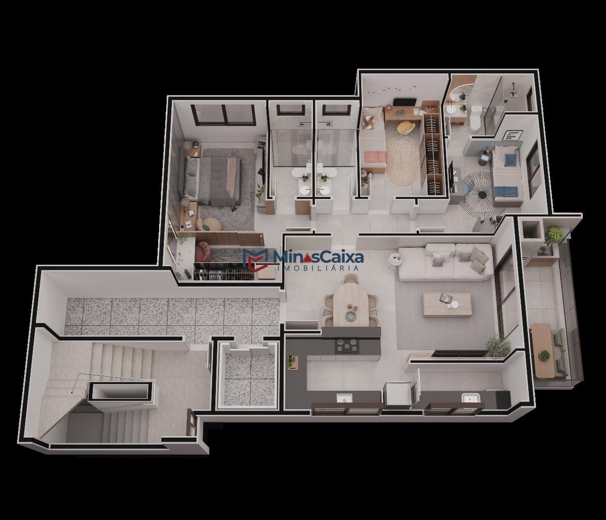 Apartamento, Horto, 3 Quartos, 2 Vagas, 2 Suítes
