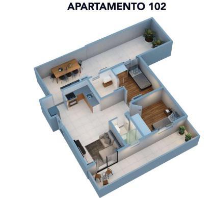 Apartamento, Araguaia, 2 Quartos, 1 Vaga
