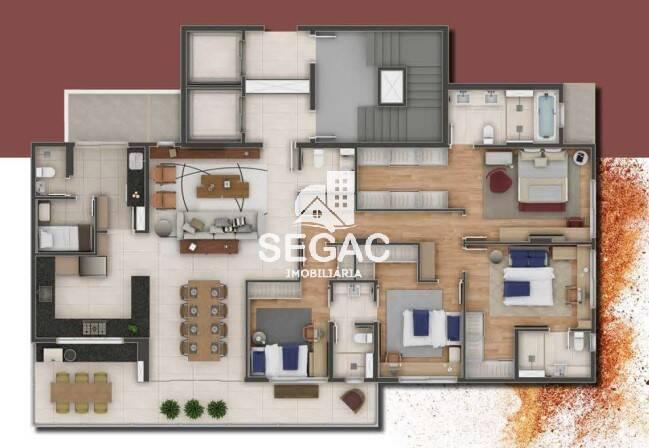 Apartamento, Anchieta, 4 Quartos, 3 Vagas, 2 Suítes