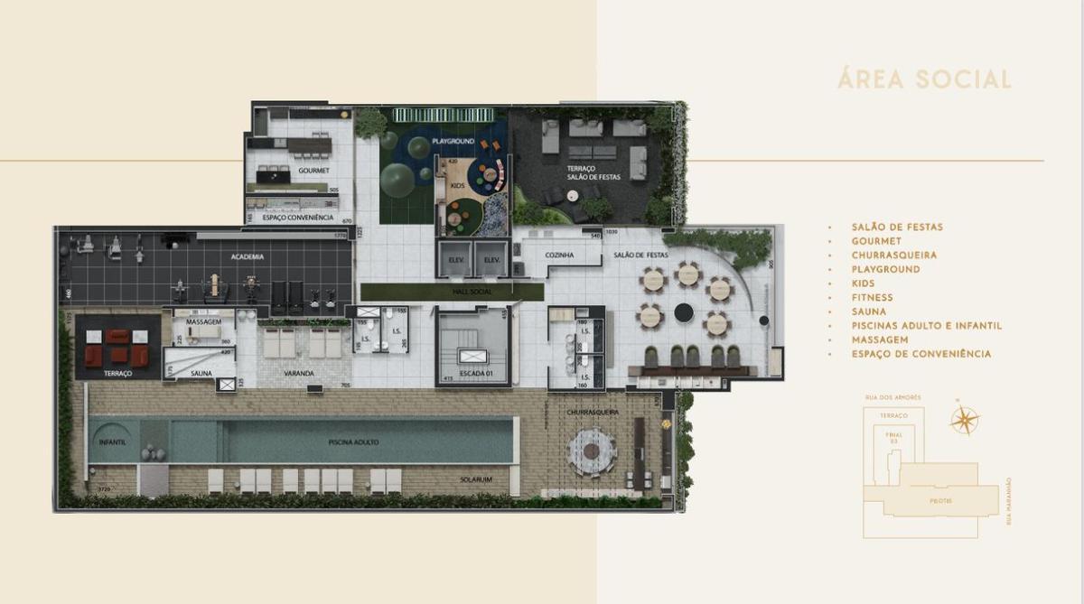 Apartamento, Funcionários, 3 Quartos, 2 Vagas, 3 Suítes