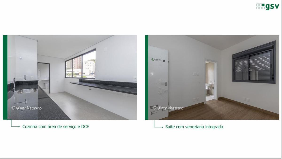 Apartamento, Sion, 4 Quartos, 3 Vagas, 2 Suítes
