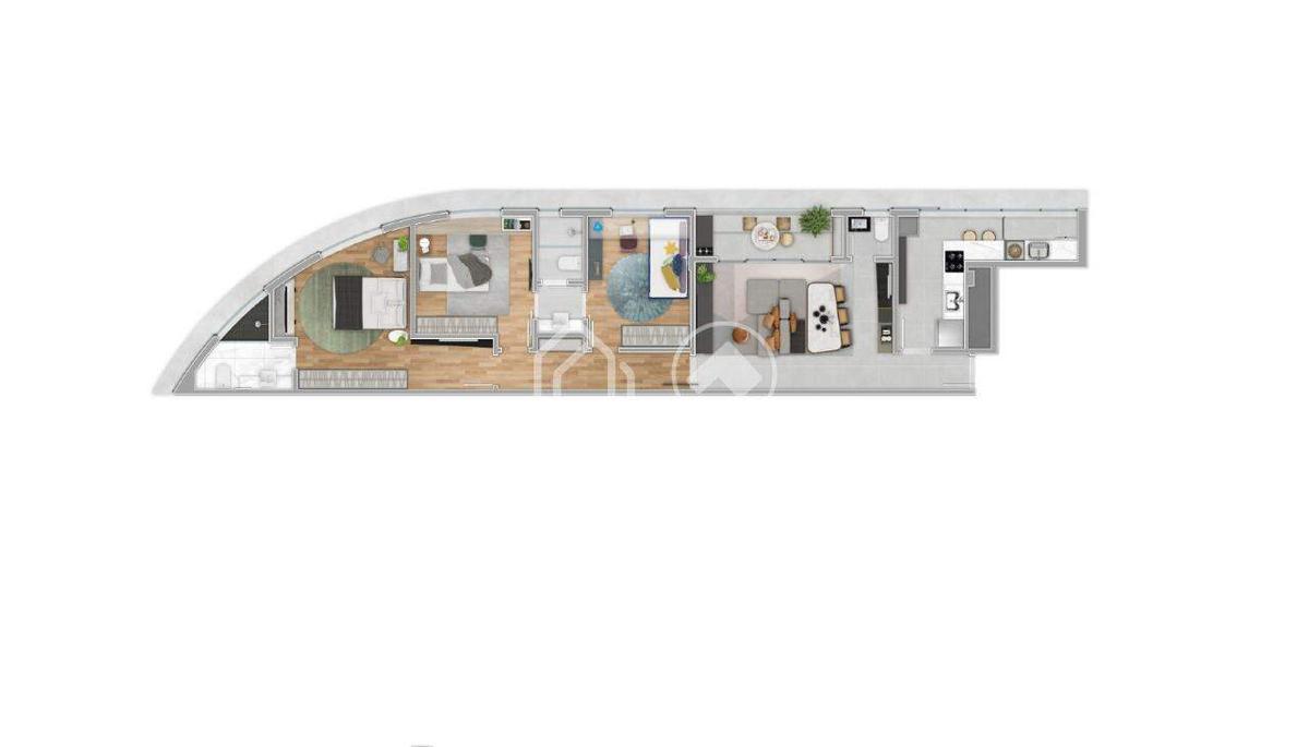 Apartamento, Bosque da Ribeira, 3 Quartos, 2 Vagas, 1 Suíte
