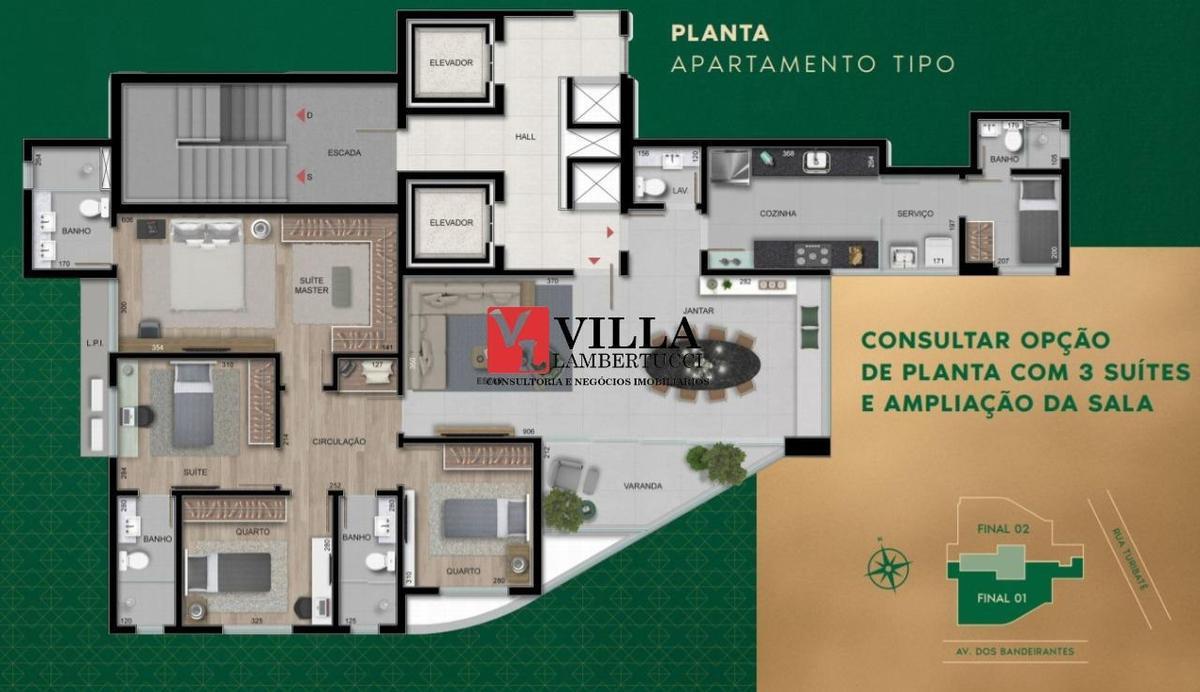 Apartamento, Sion, 4 Quartos, 3 Vagas, 3 Suítes