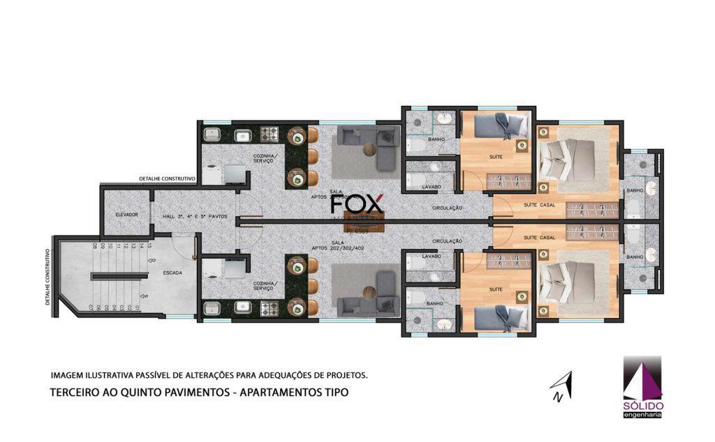 Apartamento, Serra, 2 Quartos, 2 Vagas, 2 Suítes