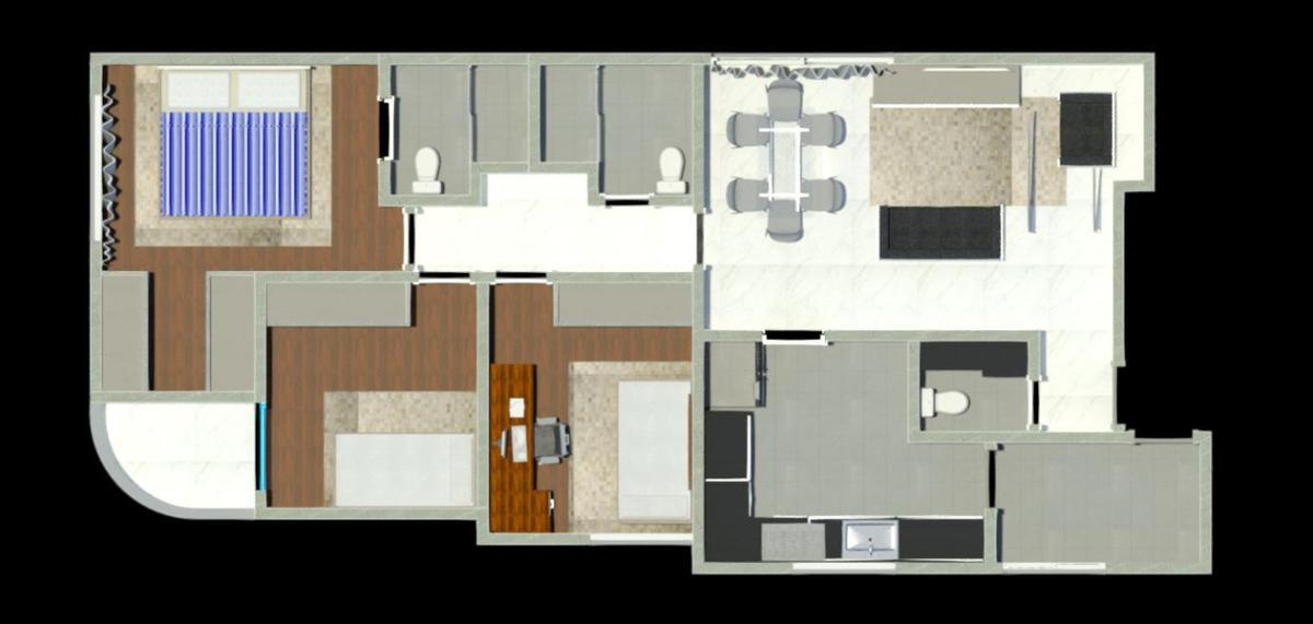 Apartamento, Cabral, 3 Quartos, 2 Vagas, 1 Suíte