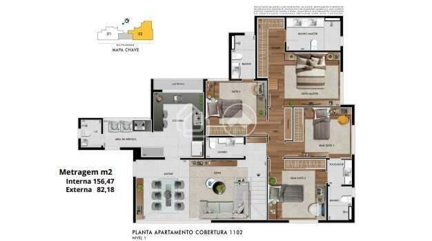 Cobertura, Santo Antônio, 3 Quartos, 4 Vagas, 2 Suítes