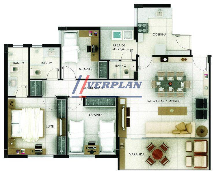 Apartamento, Prado, 3 Quartos, 2 Vagas, 1 Suíte