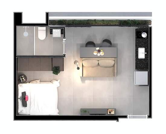 Apartamento, Lourdes, 1 Quarto, 0 Vaga