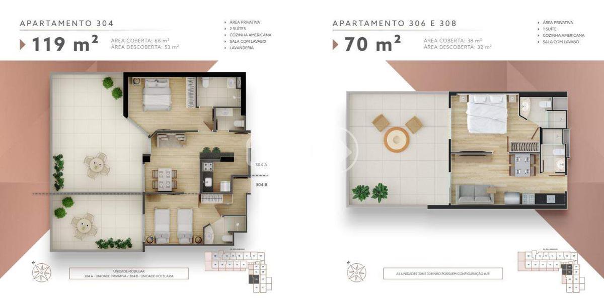 Área Privativa, Estoril, 2 Quartos, 2 Suítes