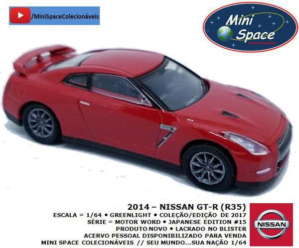 Greenlight 2014 Nissan Gt-r (r35) Cor Vermelho 1/64