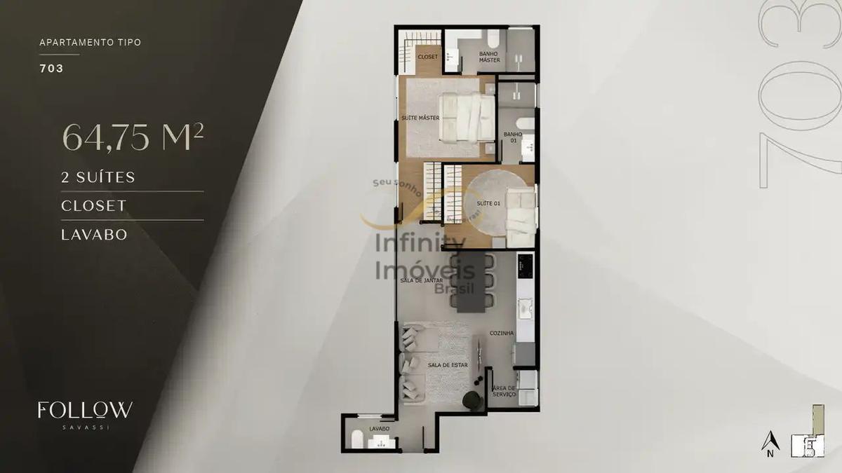 Apartamento, Savassi, 2 Quartos