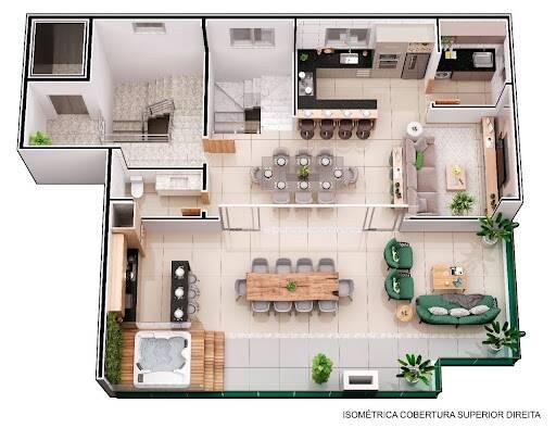 Cobertura, Bom Retiro, 4 Quartos, 2 Vagas, 2 Suítes