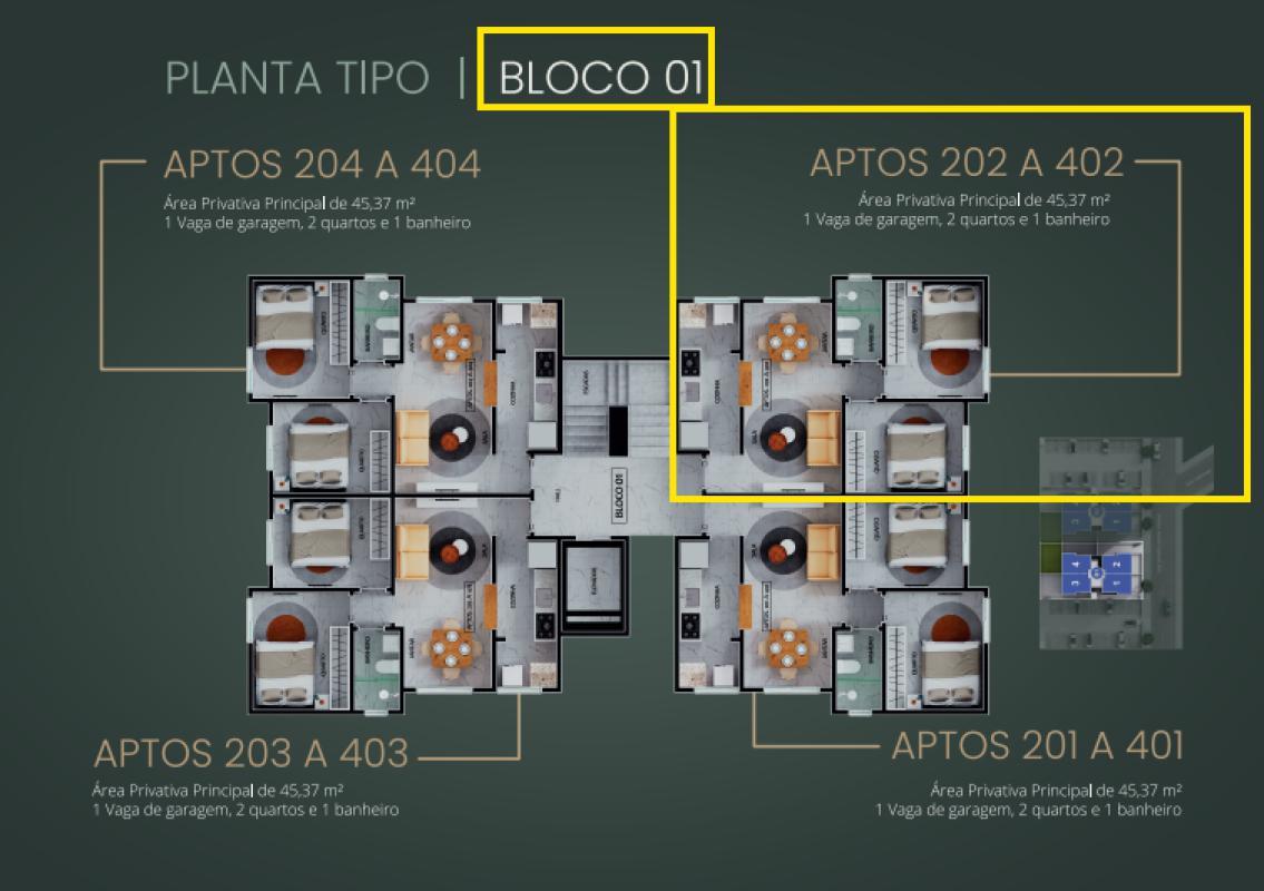Apartamento, Minaslândia (p Maio), 2 Quartos, 1 Vaga