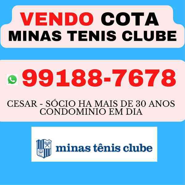 Vendo Cota do Minas Tenis Clube