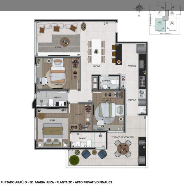Cobertura, Prado, 4 Quartos, 3 Vagas, 2 Suítes