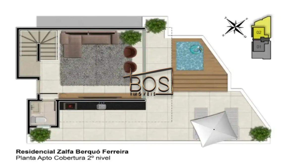 Apartamento, Vila Paris, 3 Quartos, 2 Vagas, 1 Suíte
