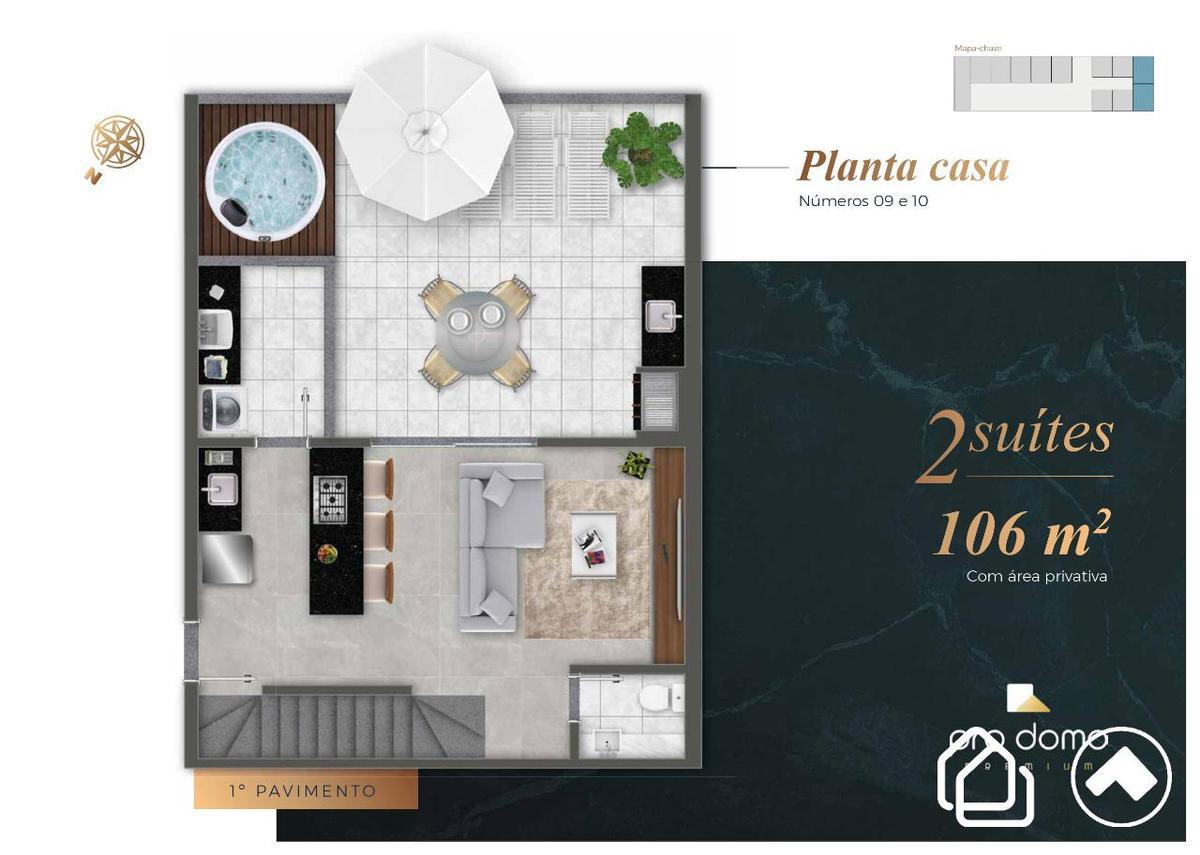 Casa em Condomínio, Buritis, 2 Quartos, 2 Vagas, 2 Suítes