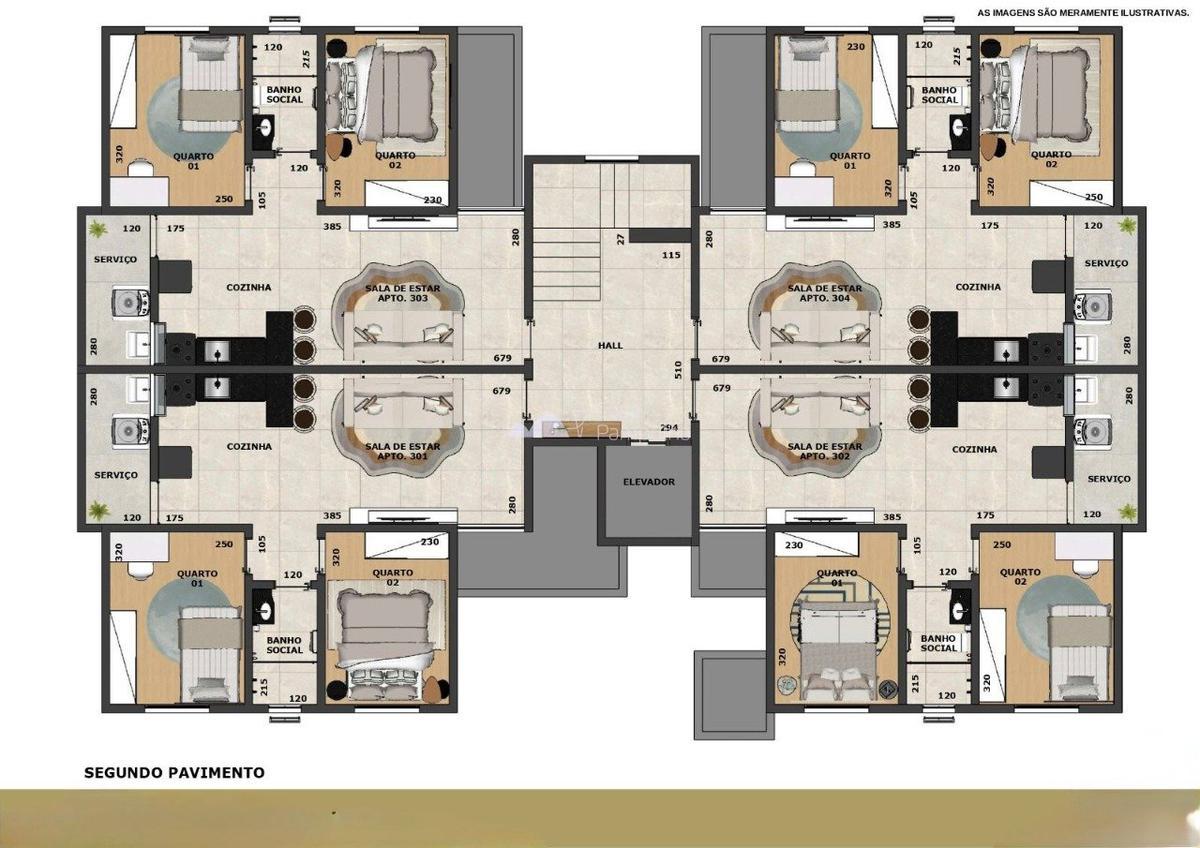 Apartamento, Santa Mônica, 2 Quartos, 1 Vaga, 1 Suíte