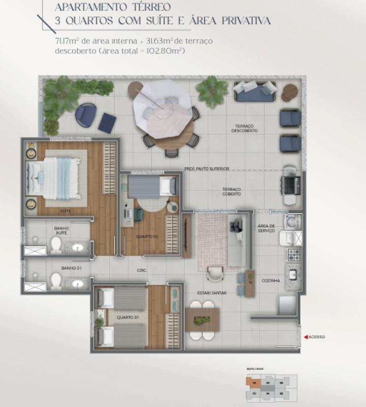 Apartamento, Coração Eucarístico, 3 Quartos, 2 Vagas, 1 Suíte