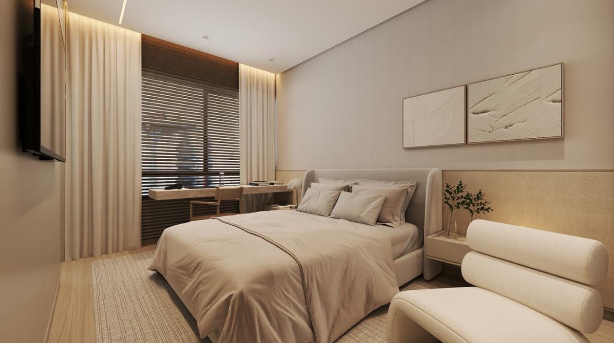 Apartamento, Funcionários, 1 Quarto, 1 Vaga, 2 Suítes