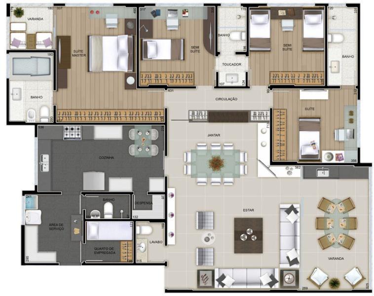 Apartamento, Carmo, 4 Quartos, 3 Vagas, 2 Suítes