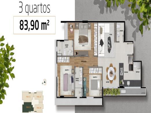 Cobertura, Funcionários, 3 Quartos, 3 Vagas, 1 Suíte