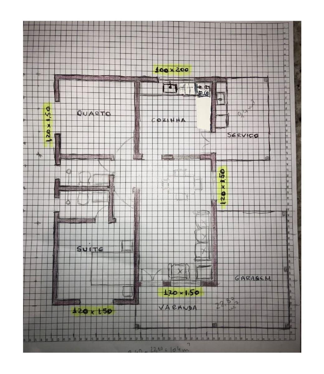 Casa, Centro, 2 Quartos, 1 Vaga, 1 Suíte