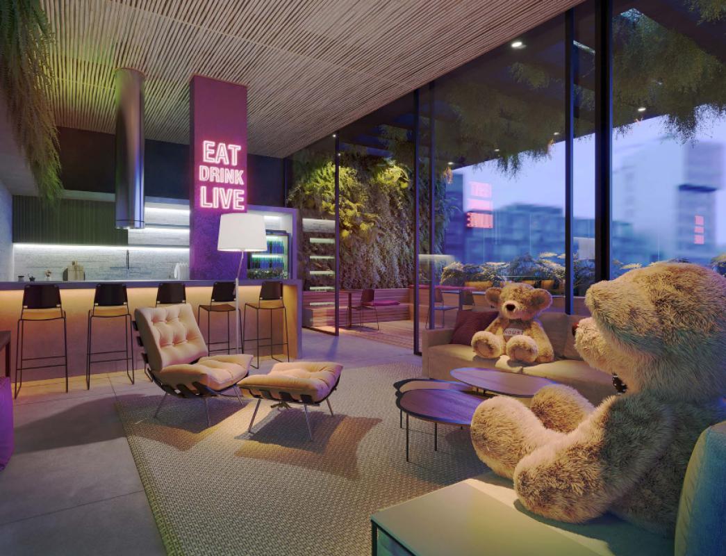 Apartamento, Lourdes, 1 Quarto, 0 Vaga