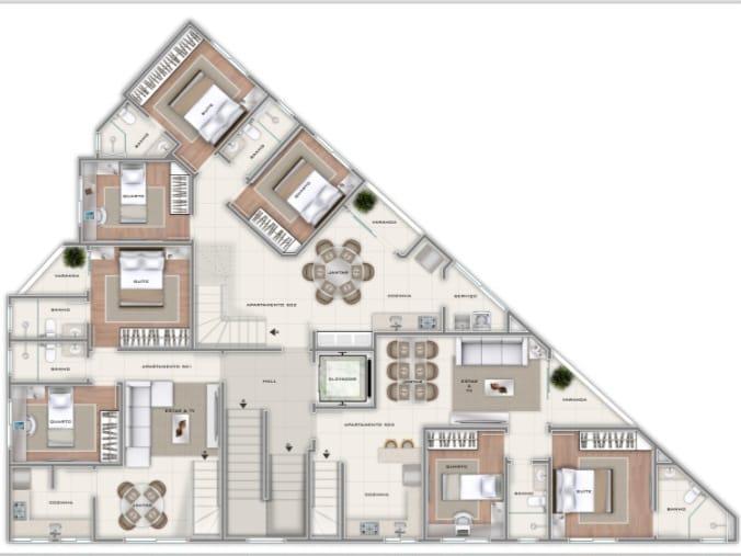 Apartamento, Nova Vista, 3 Quartos, 3 Vagas, 1 Suíte