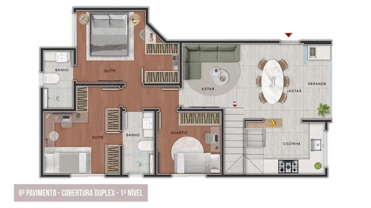 Apartamento, Sion, 2 Quartos, 2 Vagas, 2 Suítes