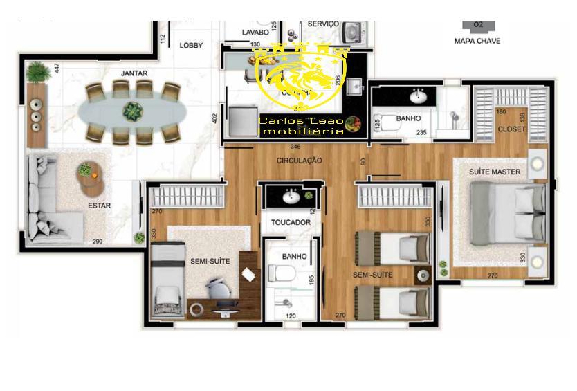Apartamento, Buritis, 3 Quartos, 2 Vagas, 1 Suíte