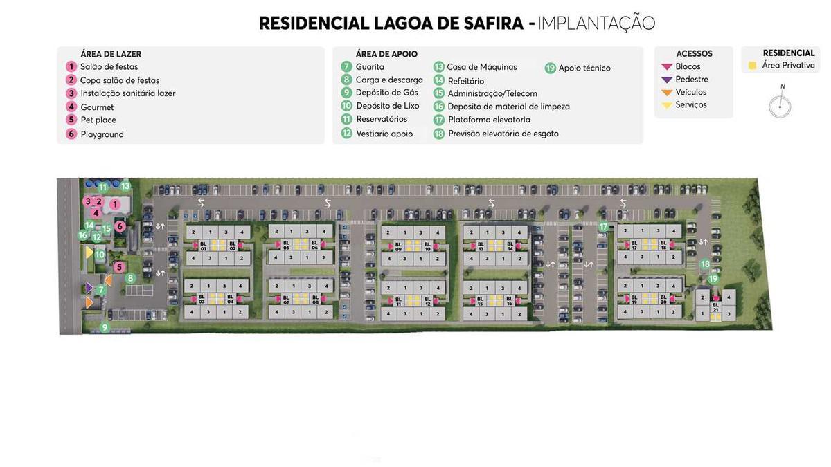 Apartamento, Palmital, 2 Quartos, 1 Vaga
