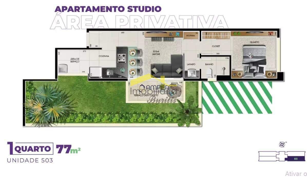 Área Privativa, Boa Viagem, 1 Quarto, 1 Vaga, 1 Suíte