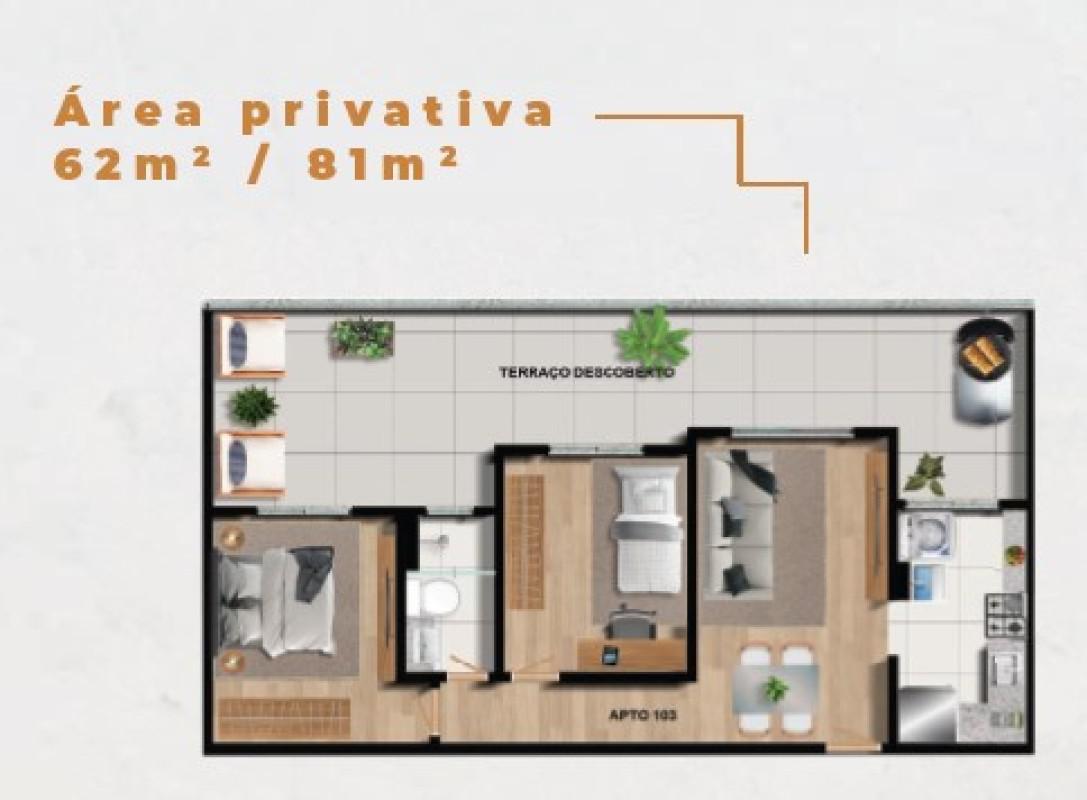 Apartamento, Gameleira, 2 Quartos, 1 Vaga