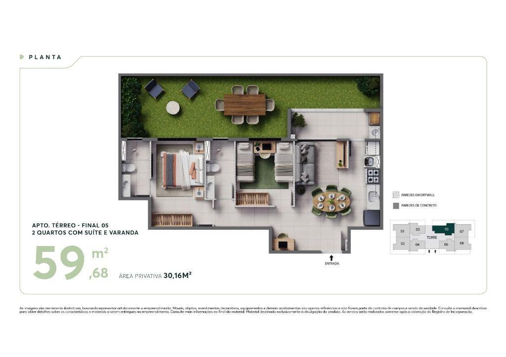 Apartamento, Betânia, 2 Quartos, 1 Vaga