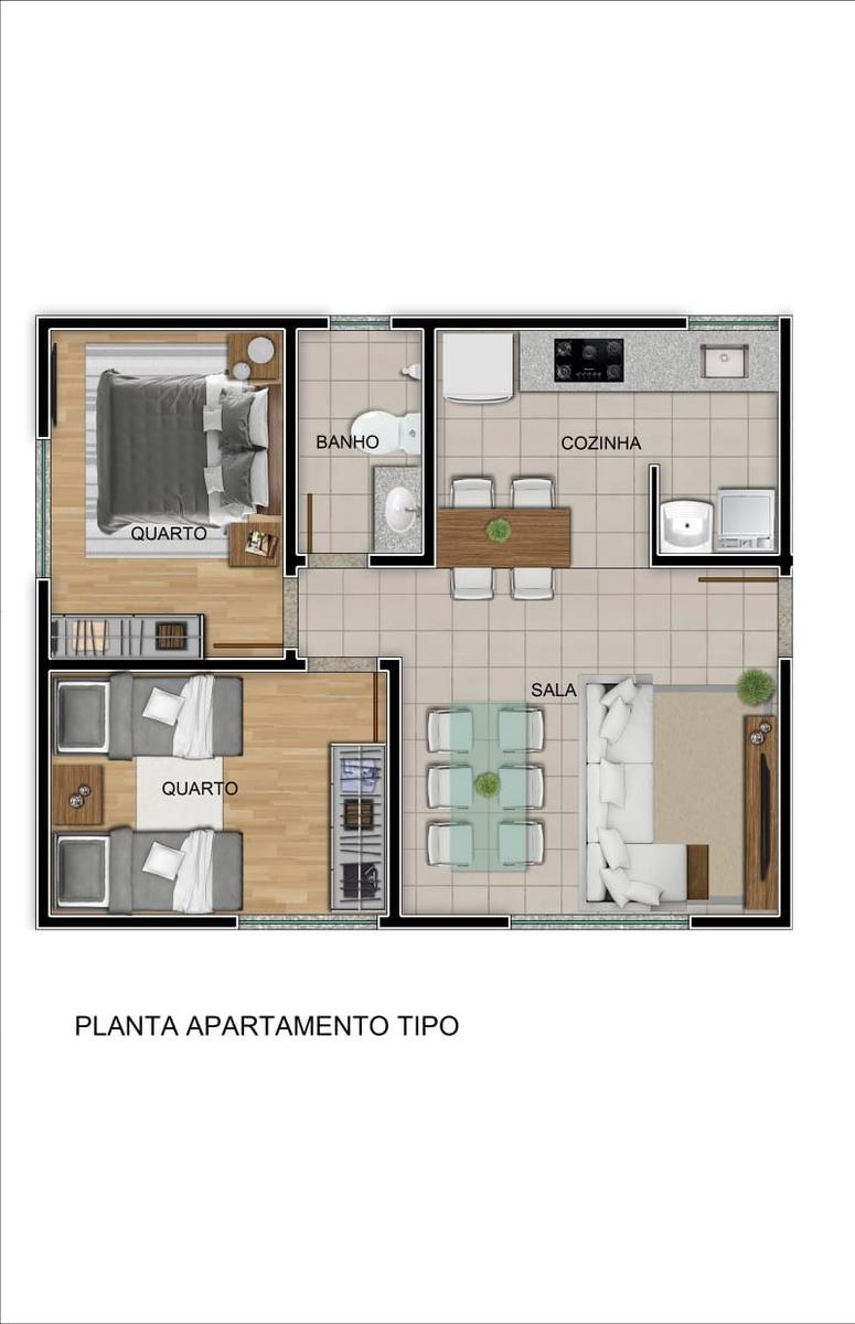 Apartamento, Etelvina Carneiro, 2 Quartos, 1 Vaga
